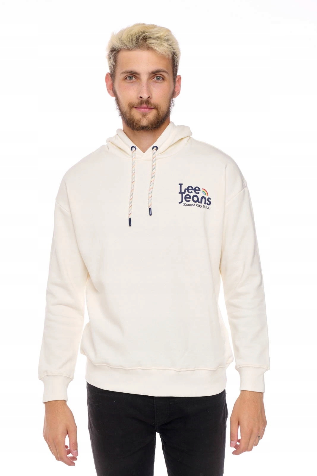 Pánská mikina Lee Pride Unisex Sws White Canvas L81VTJRR XL