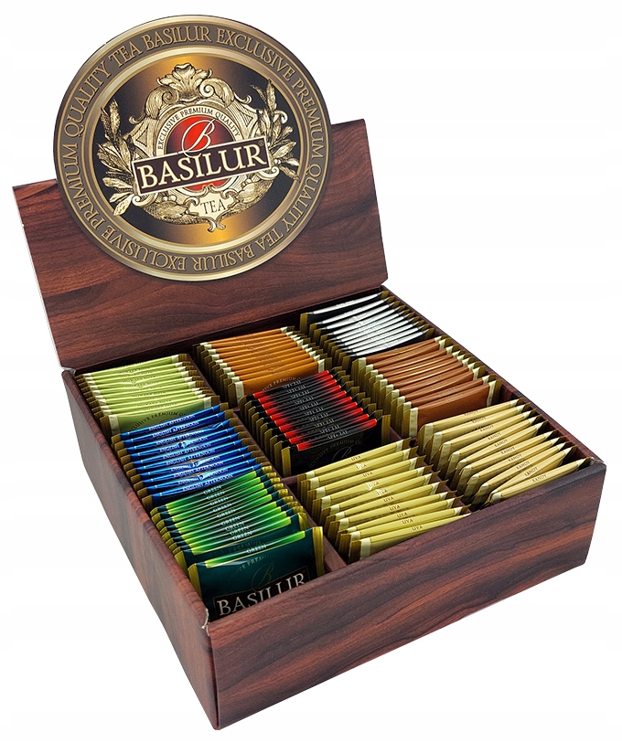 Zestaw Herbat 9 Smaków Basilur Ekspozytor Klasyka Gatunku 90 Kopert