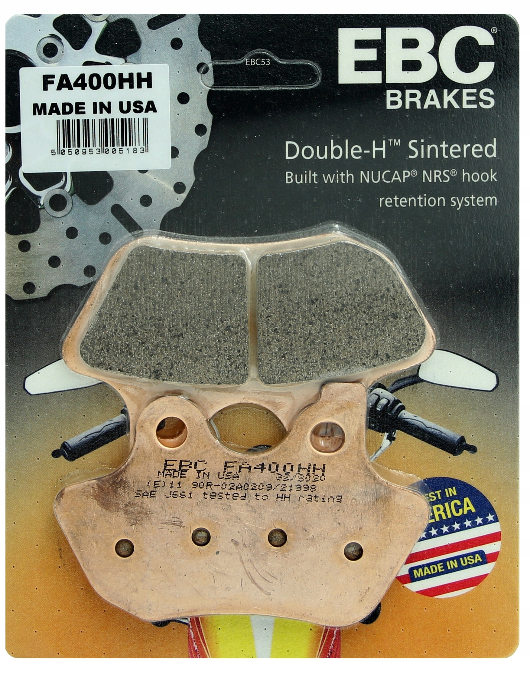 KLOCKI HAMULCOWE EBC HARLEY DAVIDSON ROAD GLIDE DYNA V-ROD SPORTSTER ULTRA