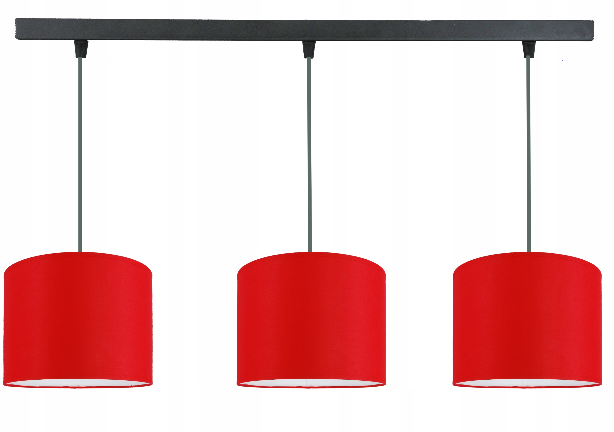 Moderní závěsná lampa, stropní lustr, módní stínítko 20 cm, červený Led