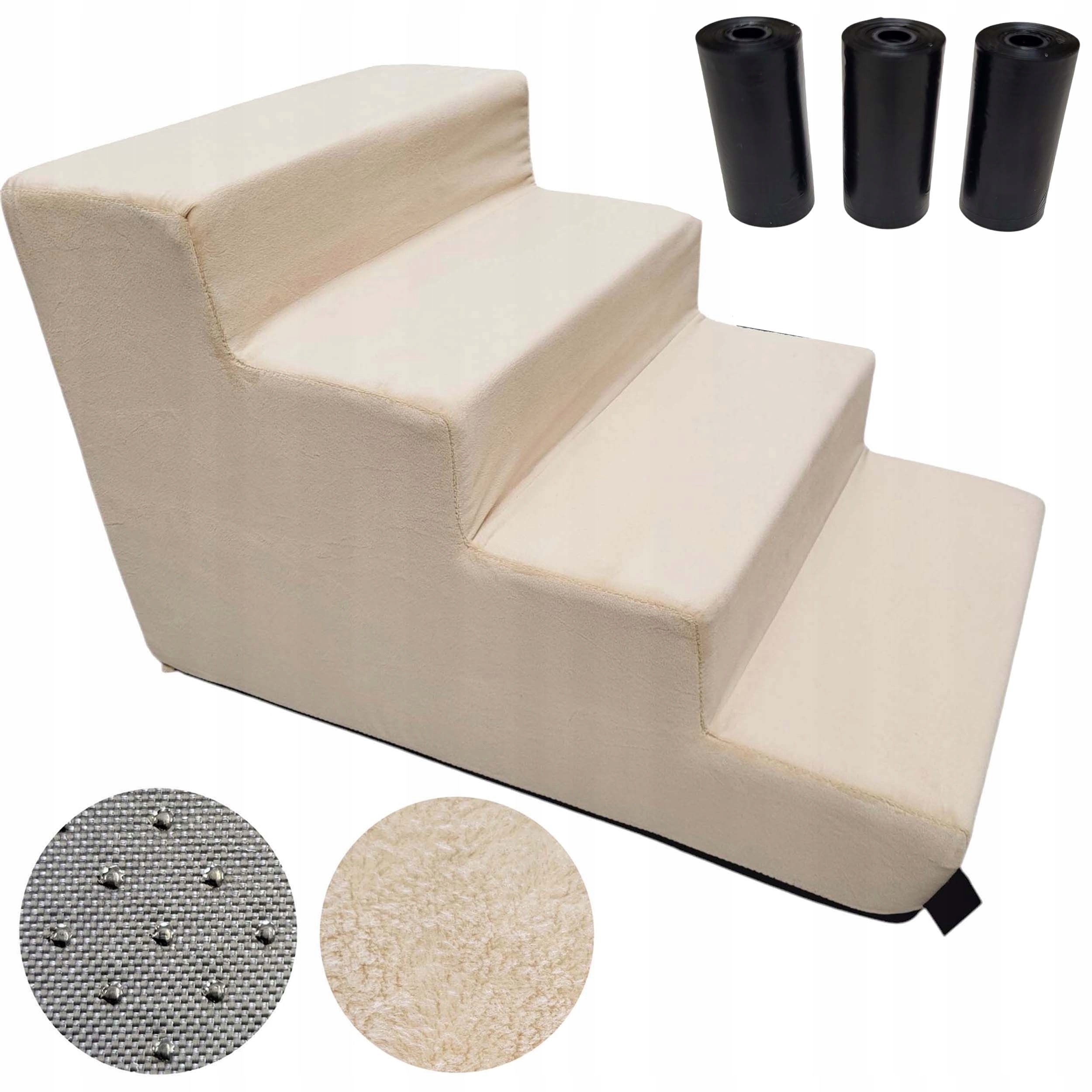 Levně Schody schody pro psa 4 Stupně 40 cm Stabilní rampa plošina