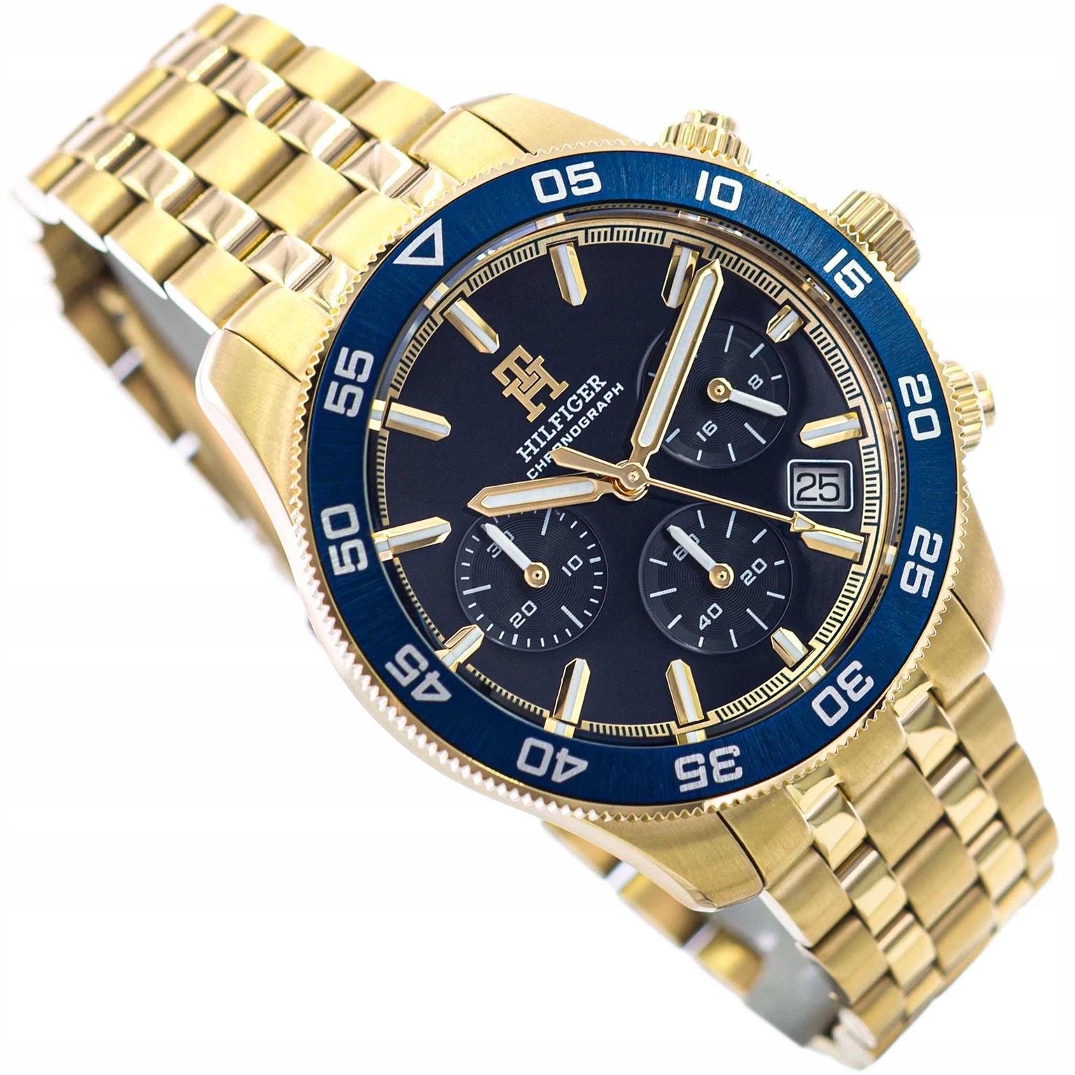 Pánské Hodinky Tommy Hilfiger 1792158 TH85 Chronograph Zlaté Stopky