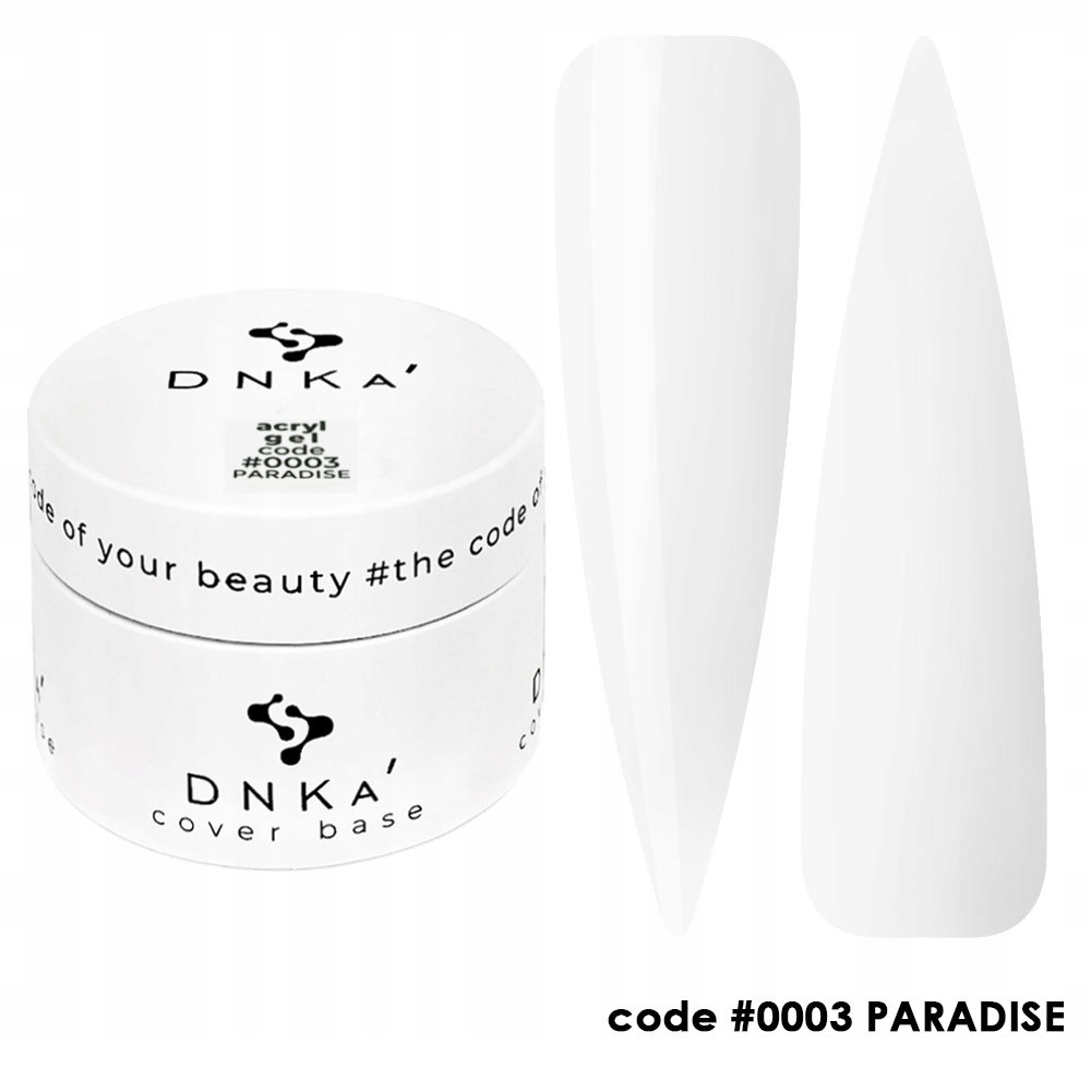 DNKa Gel Bílý 30 ml pro prodlužování a modelování nehtů