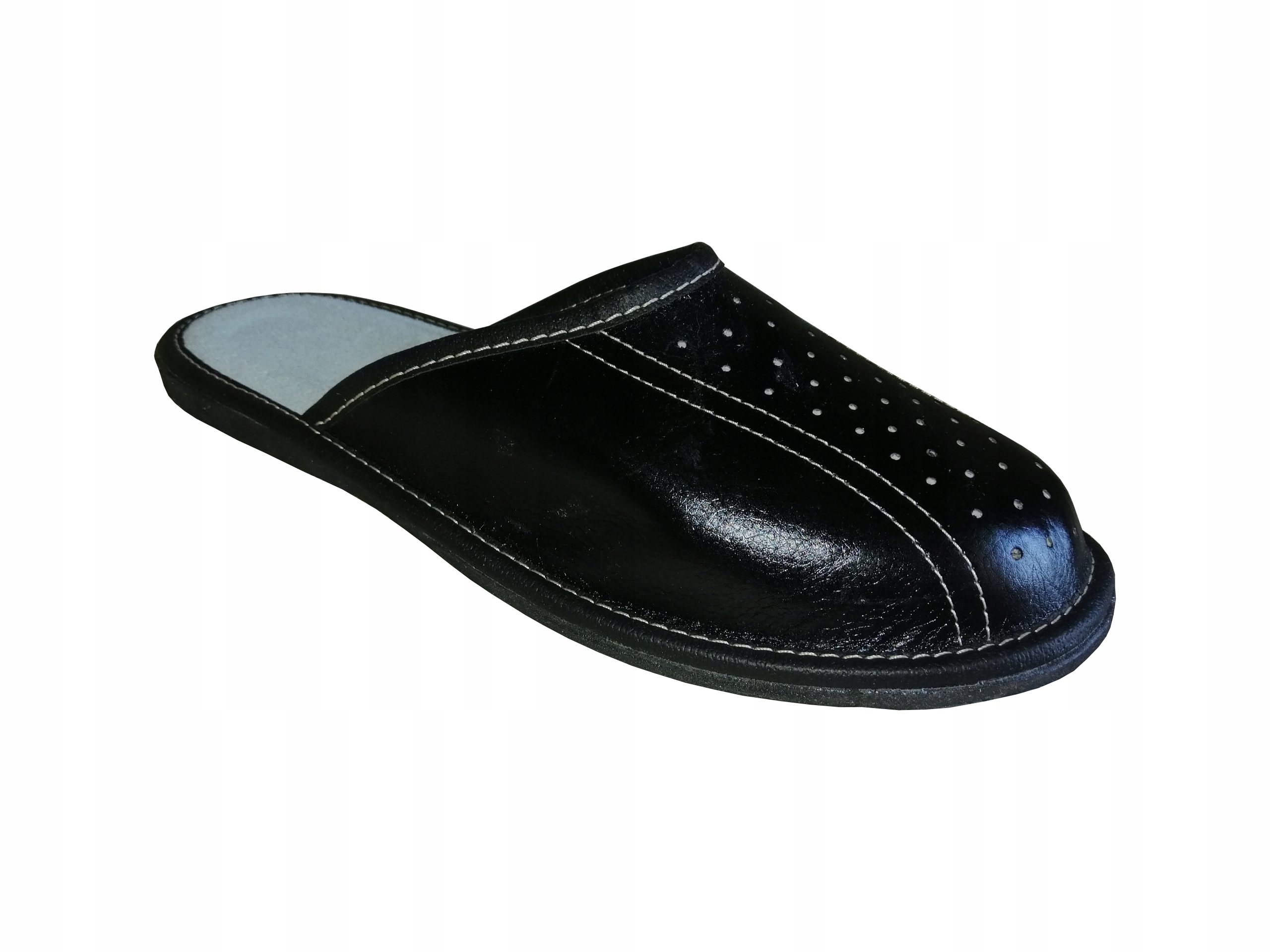 

Pantofle męskie skórzane