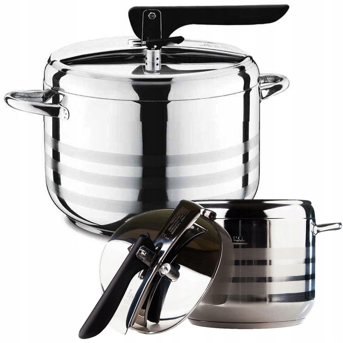 Ocelový Hrnec Tlakový Hrnec , Plynový, Indukční, 5 L