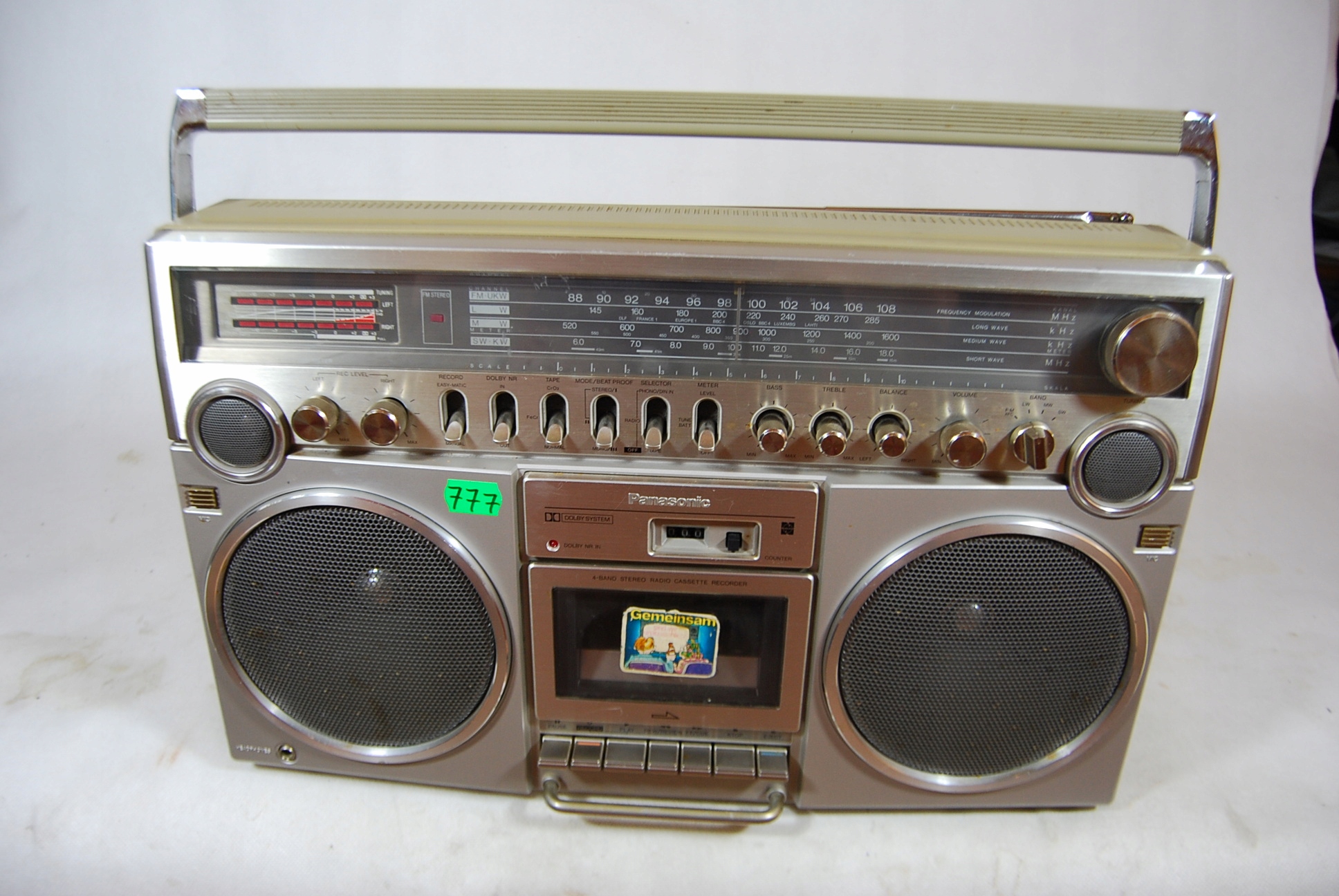 Magnetofon kasetowy Panasonic RX-5500LS srebrny