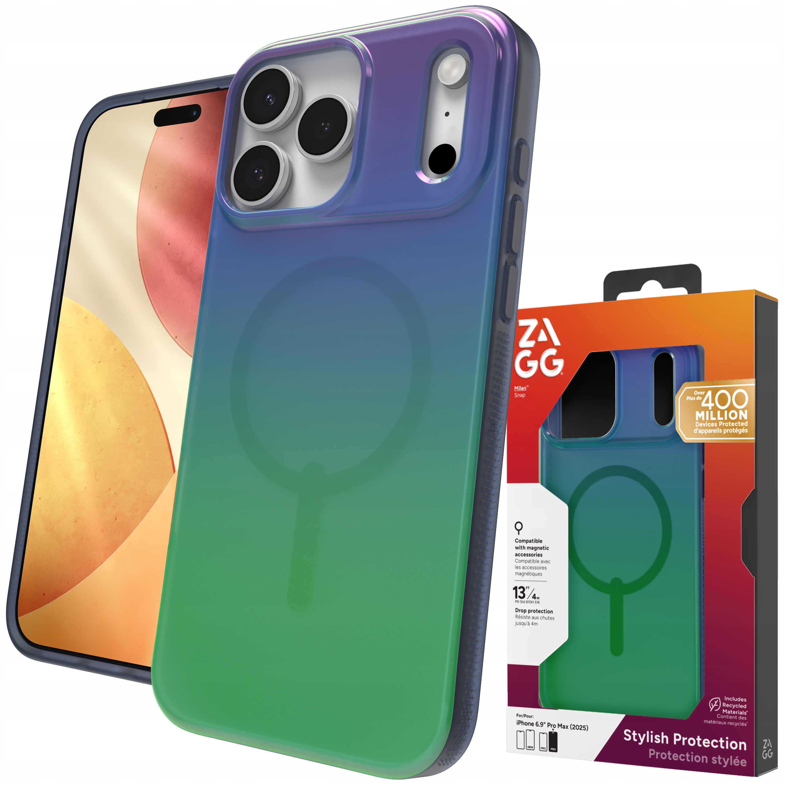 Zagg Milan Snap Case – Pouzdro s MagSafe pro iPhone 17 Pro Max Kryt