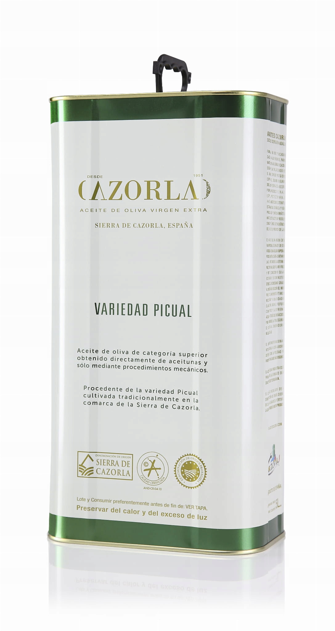 Cazorla Picual hiszpańska oliwa extra virgin 5L