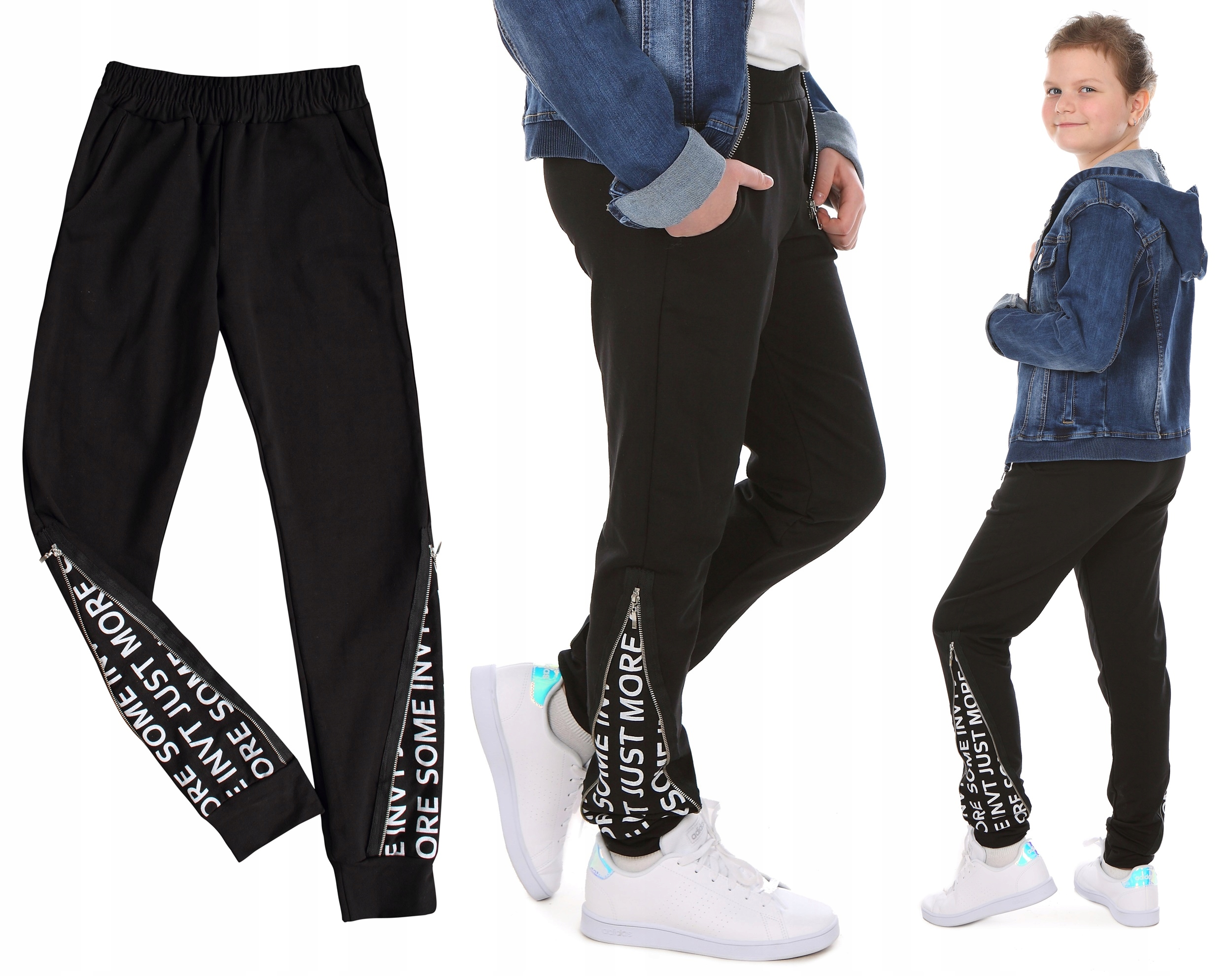 

Spodnie dresowe Zip Modny Fason roz.164 Prod.PL