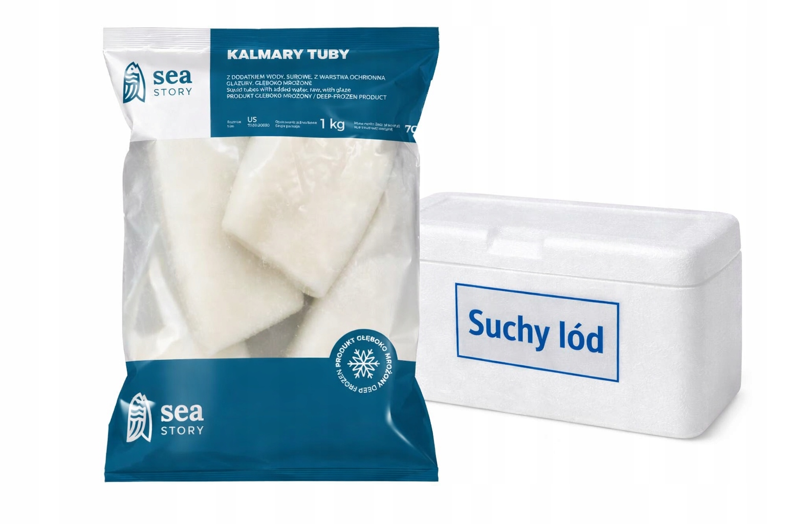 Kalamáry Tuby Us 1kg Sea Story mražený suchý led jistý
