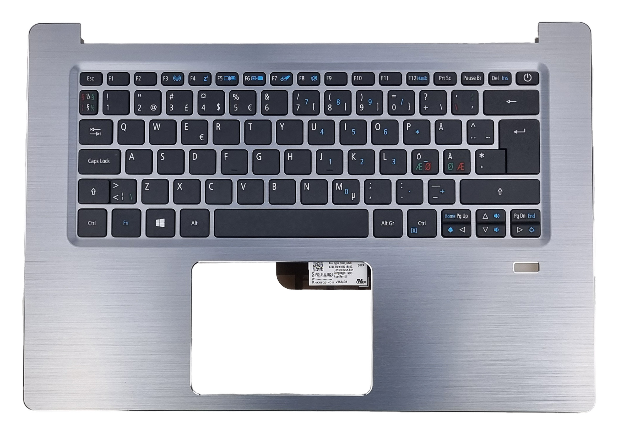Nowa Obudowa Klawiatura Acer Swift 3 SF314-52 Norweska