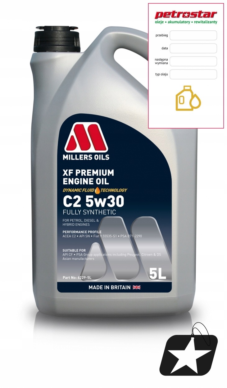 Millers Oils Xf Premium C2 5W30 5L