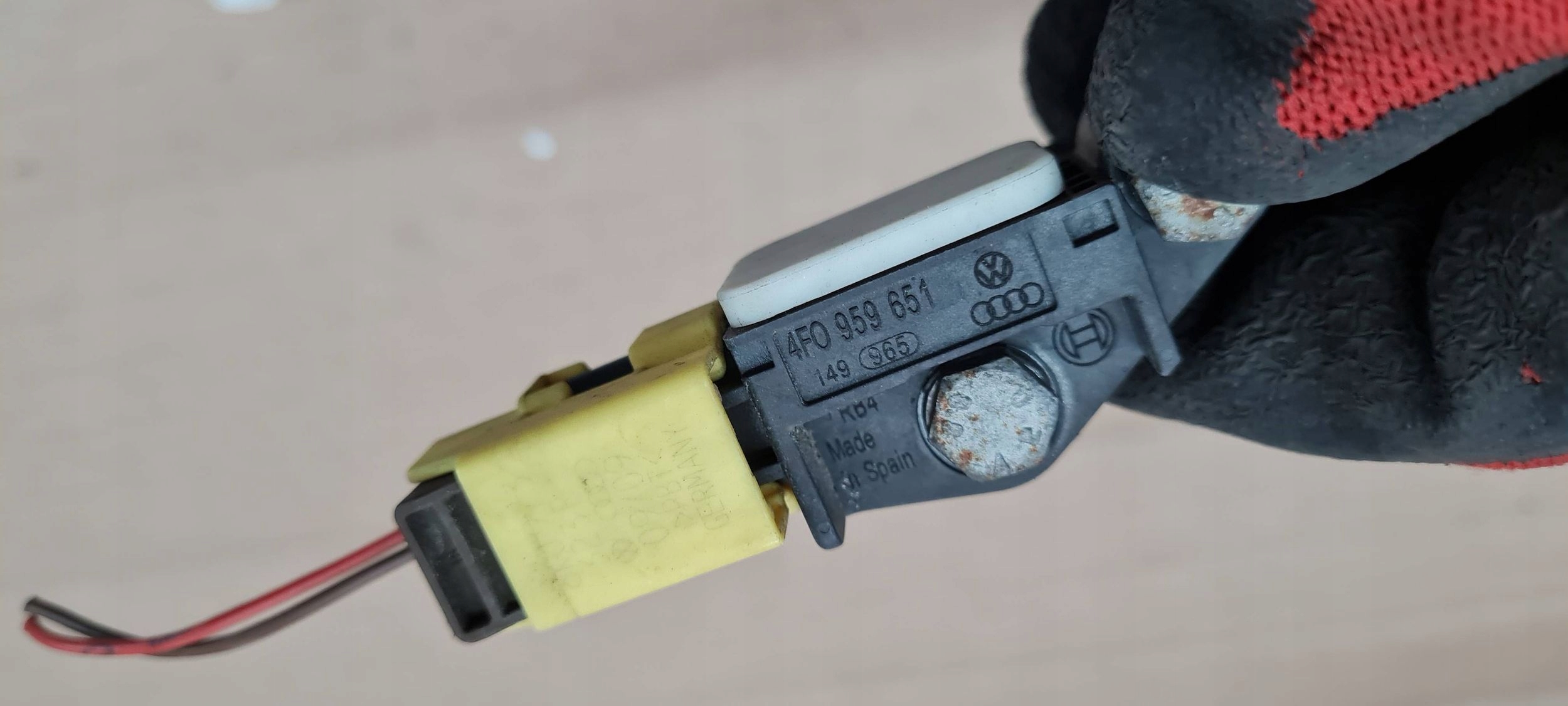A6 C6 LIFT sensor SENSOR beschleunigungs- aufprall connector contact 4F0959651