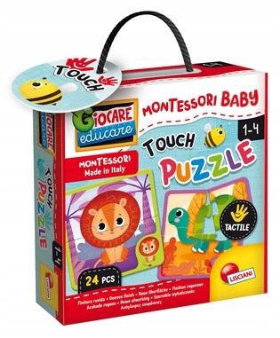 

Montessori Baby Touch Puzzle 24 elementy