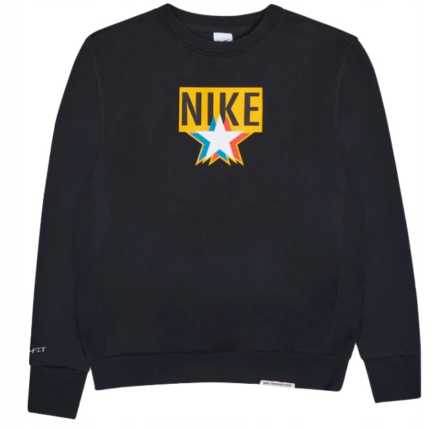 Mikina Nike Issue Basketball Crew Sweatshirt Volný Střih DH2849-010 L