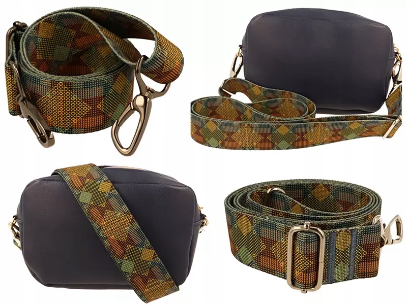 Pasek do torebki GEOMETRIC DARK 40mm ZEPNIJ