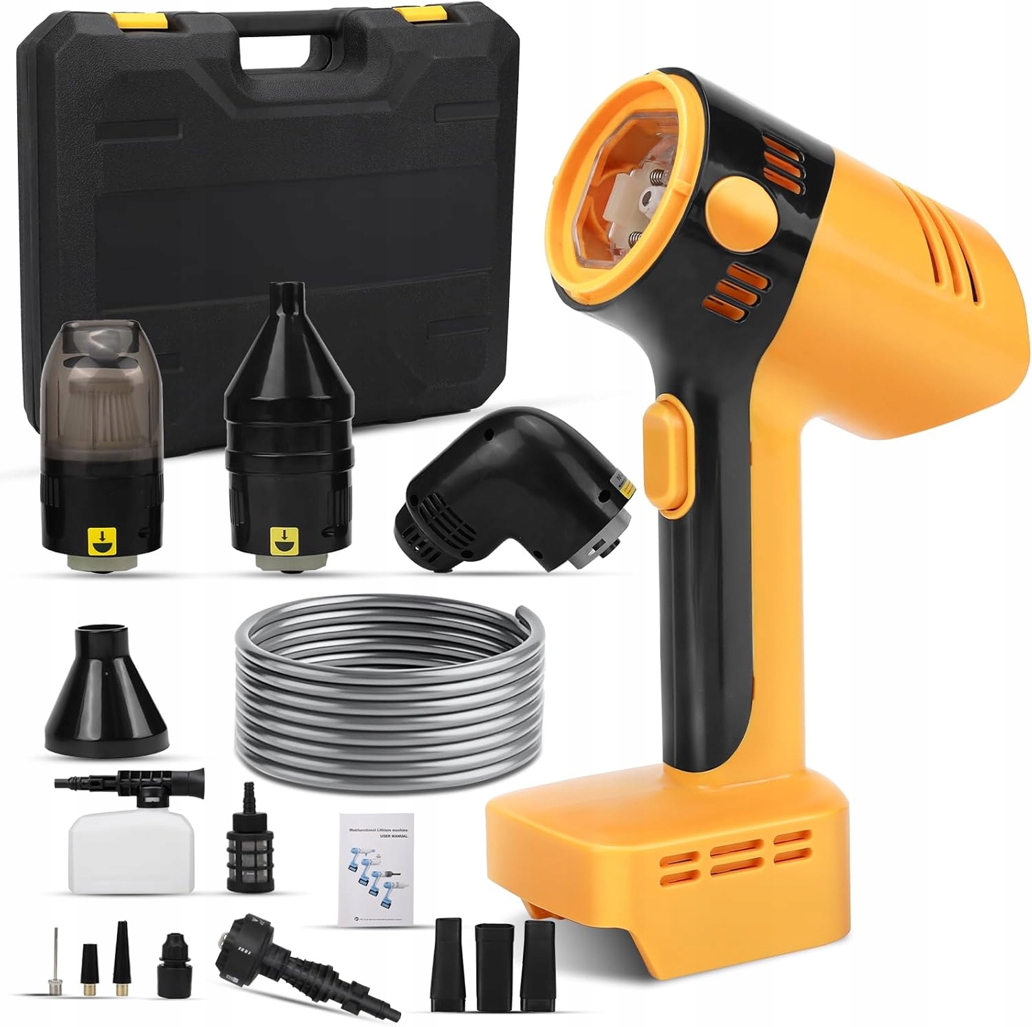 Tlaková myčka 4v1 kompatibilní s akumulátorem 18 V 200 W 23000 ot/min