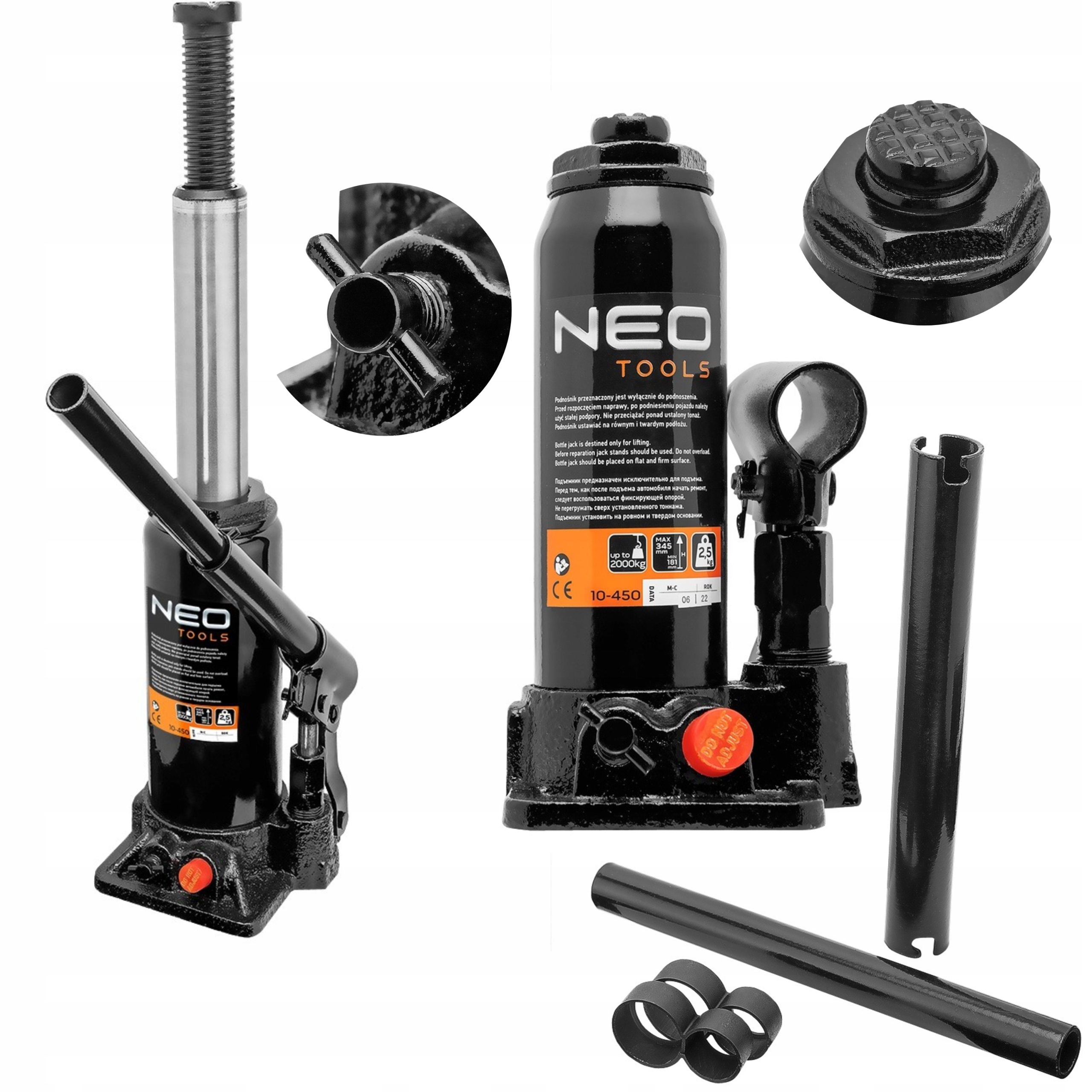 

Neo Podnośnik Hydrauliczny Słupkowy Lewarek 2T