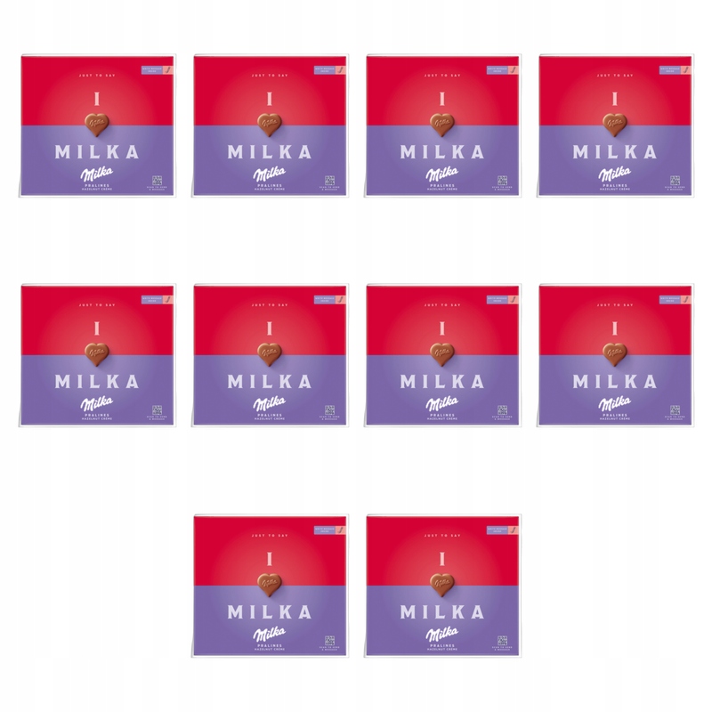 I love Milka hazelnuts 110g X10