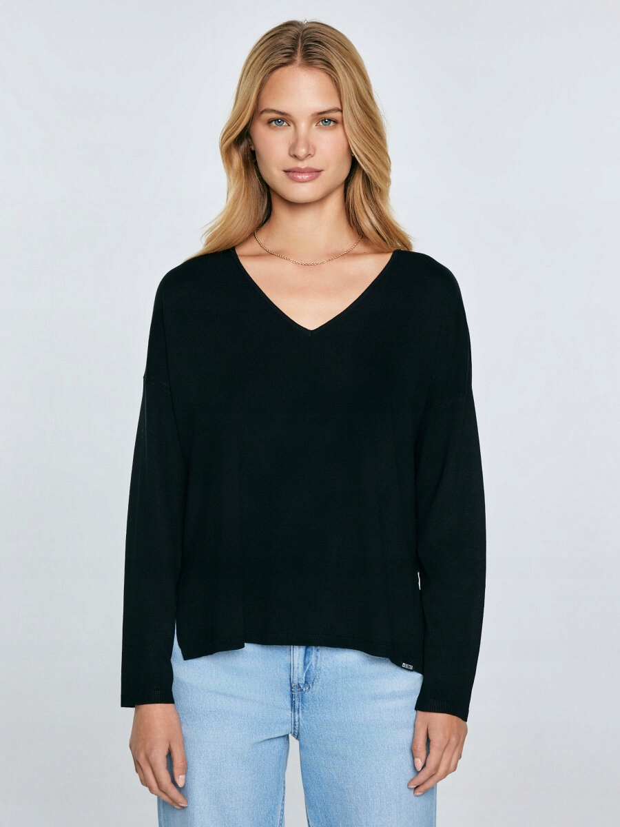 Big Star Dámský Svetr Z Viskózy, Černý, Faustii 906 S