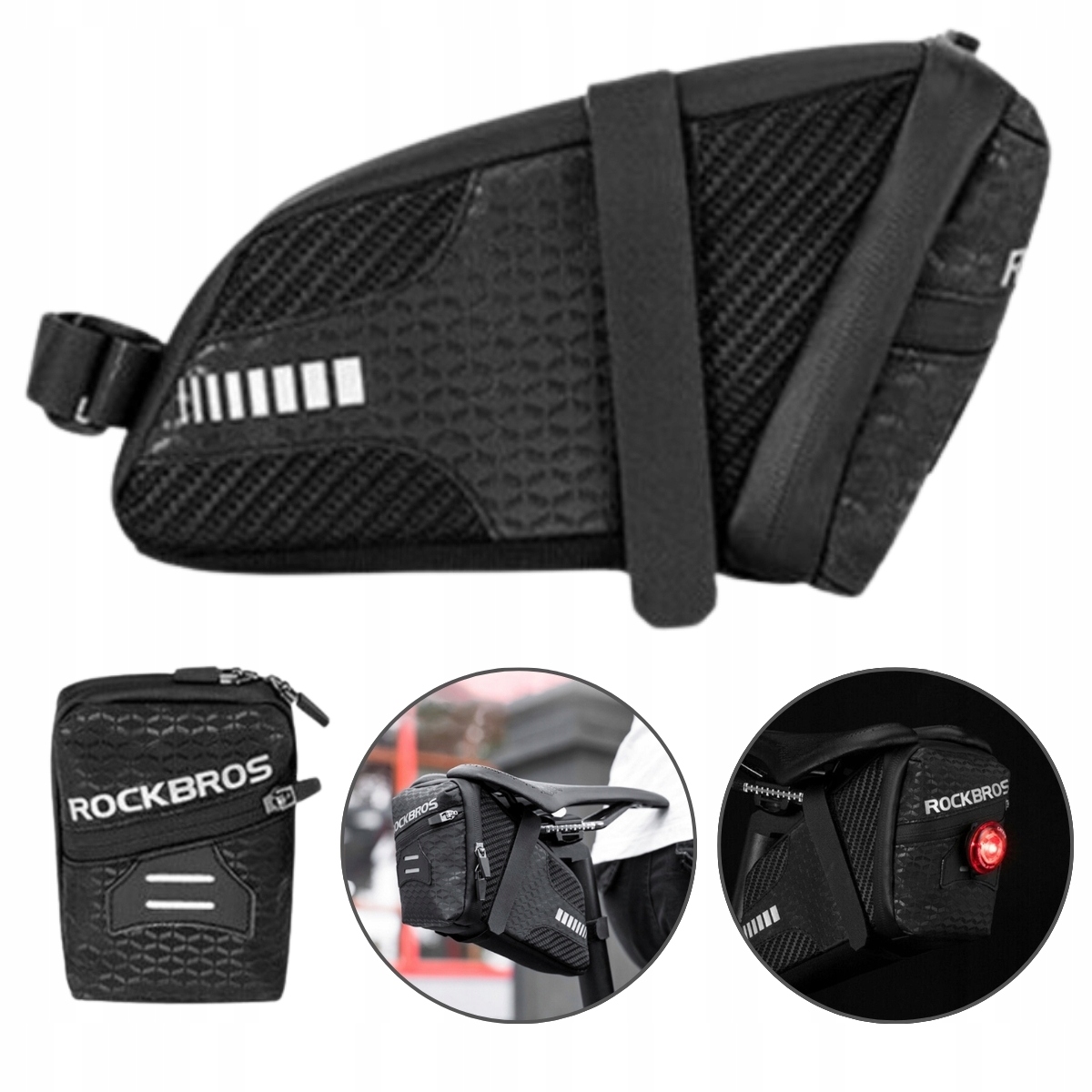 Torba Rowerowa Pod Siodełko 1.5L Wodoodporna Rockbros