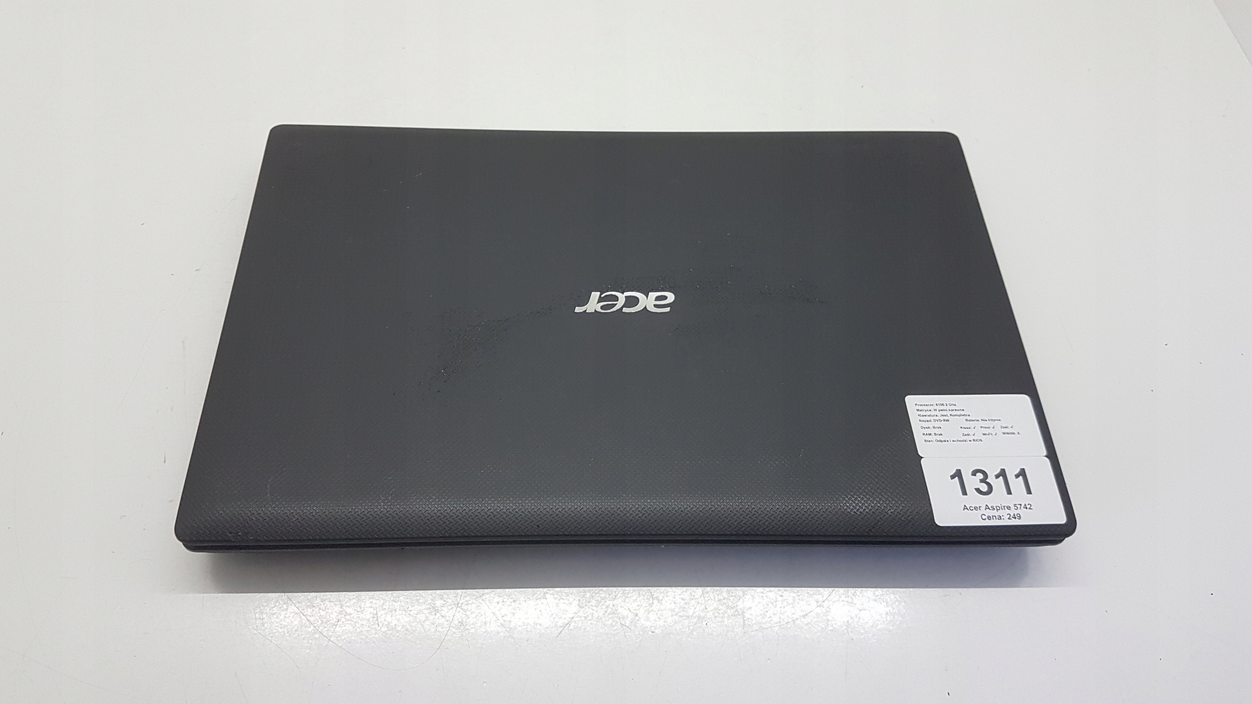 Notebook Acer Aspire 5742 (1311).