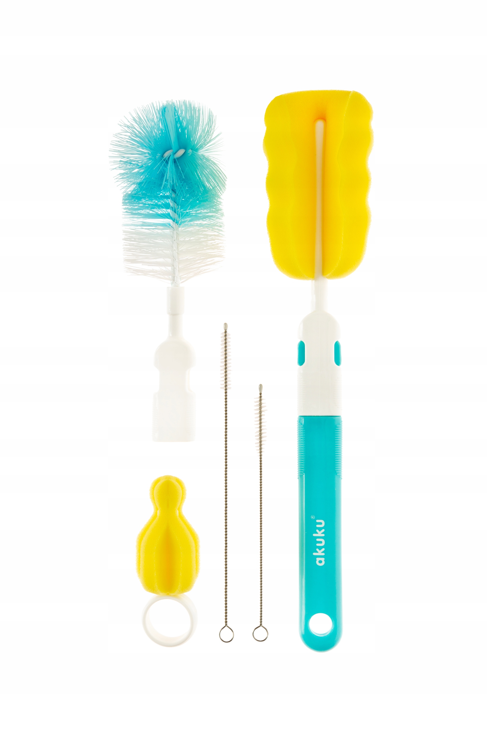 AKUKU ZESTAW SZCZOTEK DO MYCIA BUTELEK I SMOCZKÓW