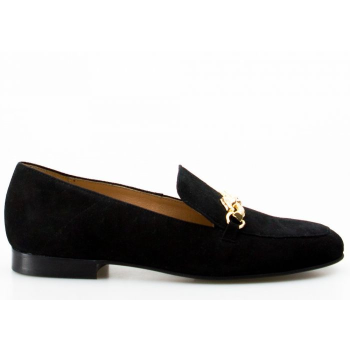 Semišové Mokasíny Zlaté Ozdobné Dračí Hlavy 38