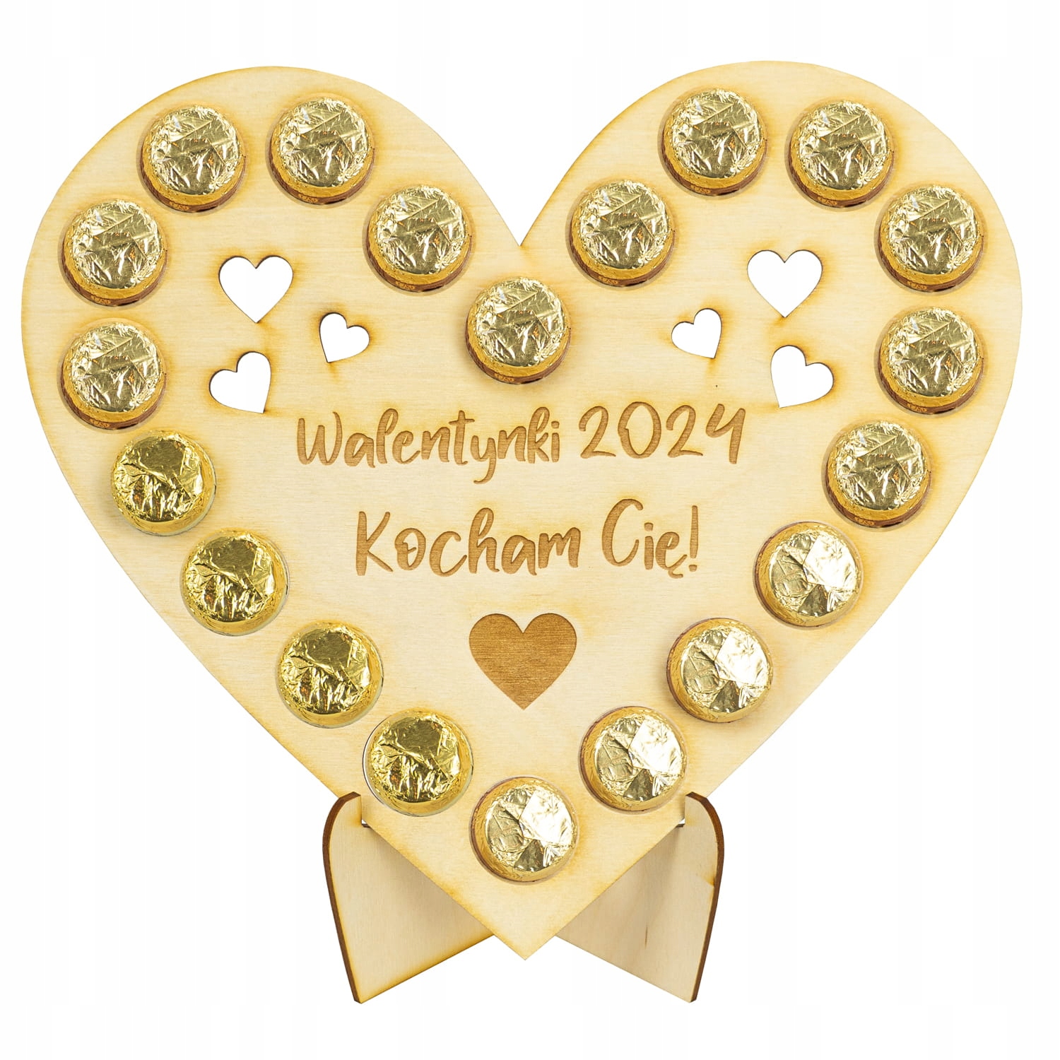 Levně Srdce s barely Wedel 20 barelů s alkoholem Valentýn Den matek 27 cm