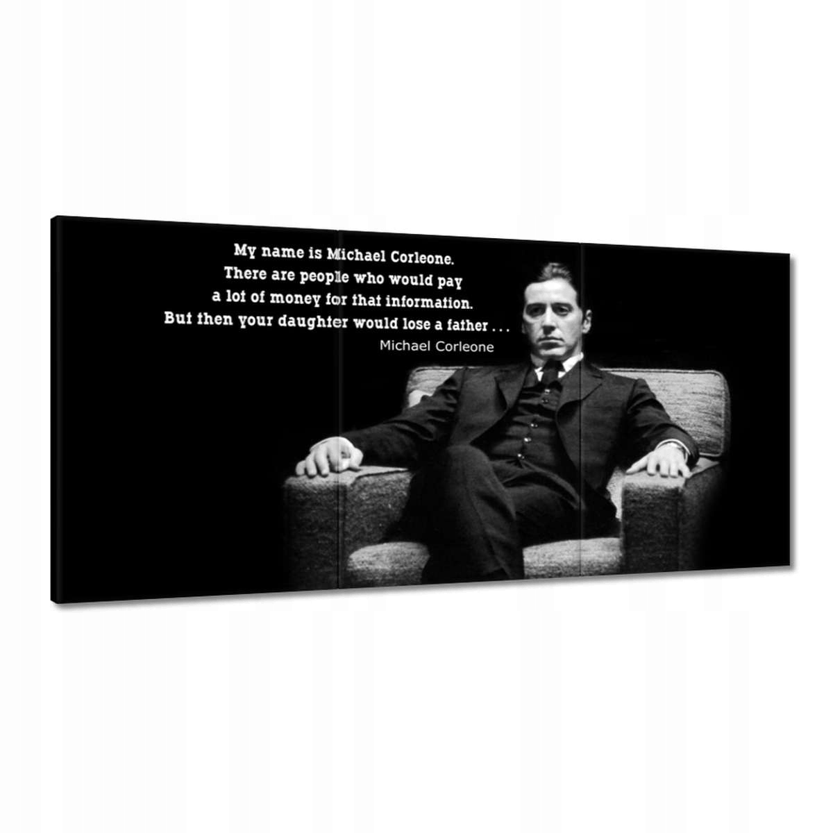 Obrazy 180x90 Citáty z Krstného otca