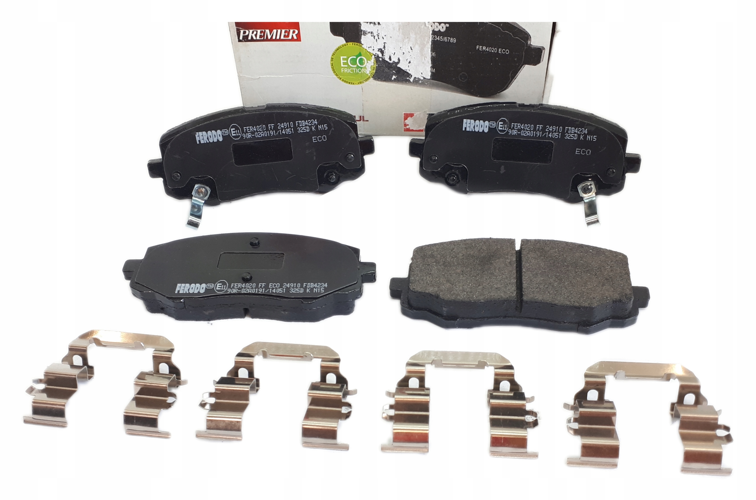 FDB4234 - Передние тормозные колодки для HYUNDAI i20 и 1.2 08-14