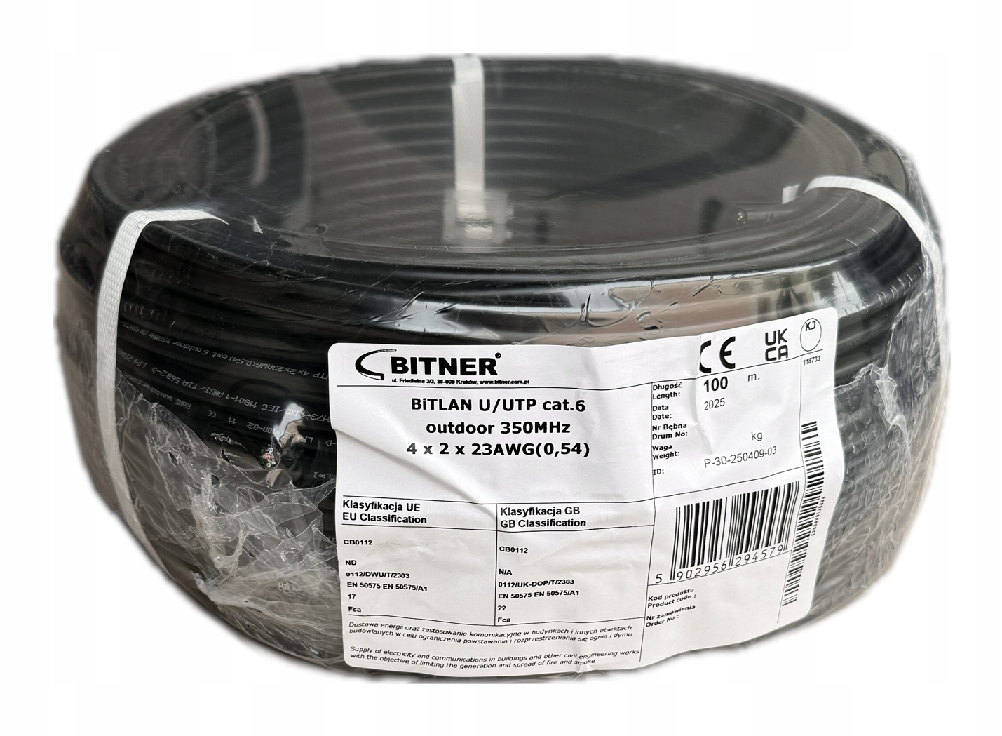 Skrętka Bitner U/utp kat. 6 100 m