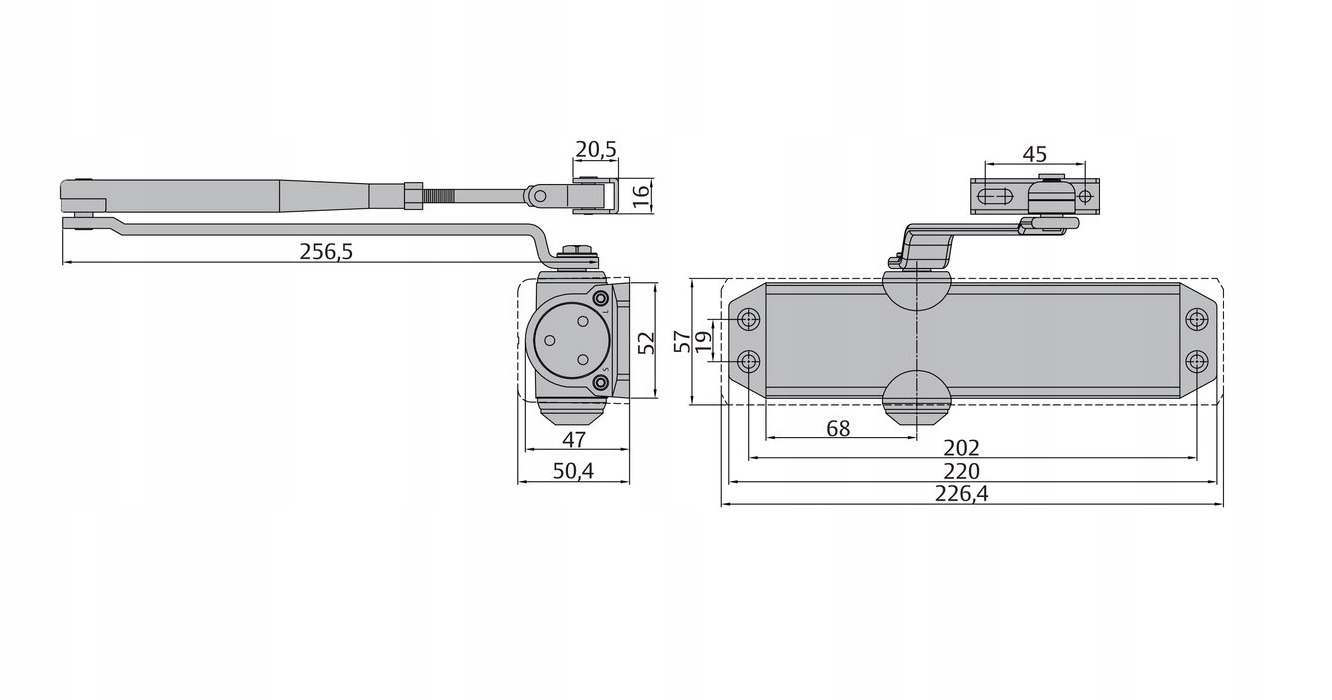 ASSA ABLOY DC120 SAMOZAMYKACZ Z BLOKADĄ DO DRZWI BRĄZOWY Marka Assa Abloy