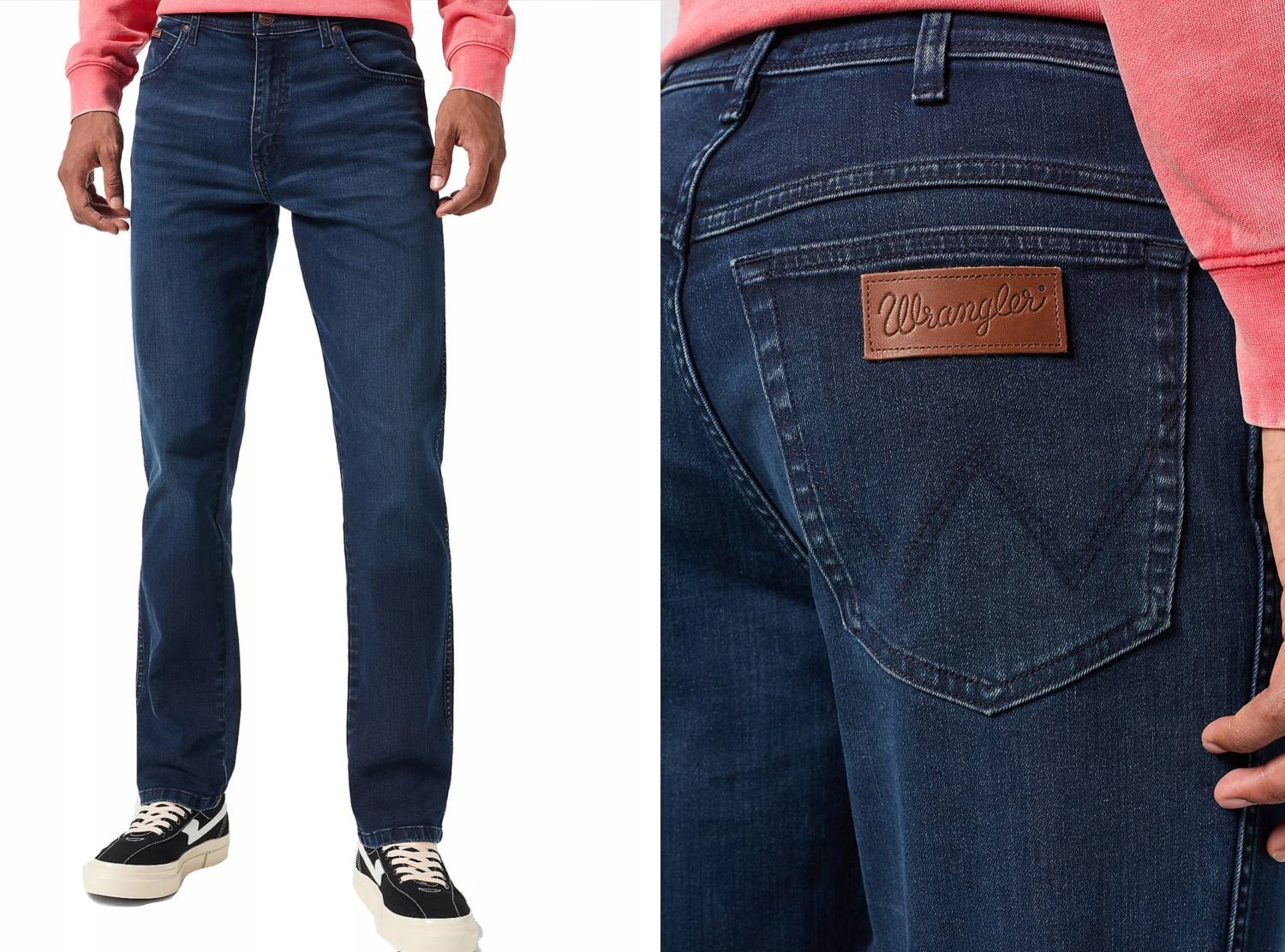 Wrangler Texas Slim męskie spodnie jeans Wild Horse W40 L32