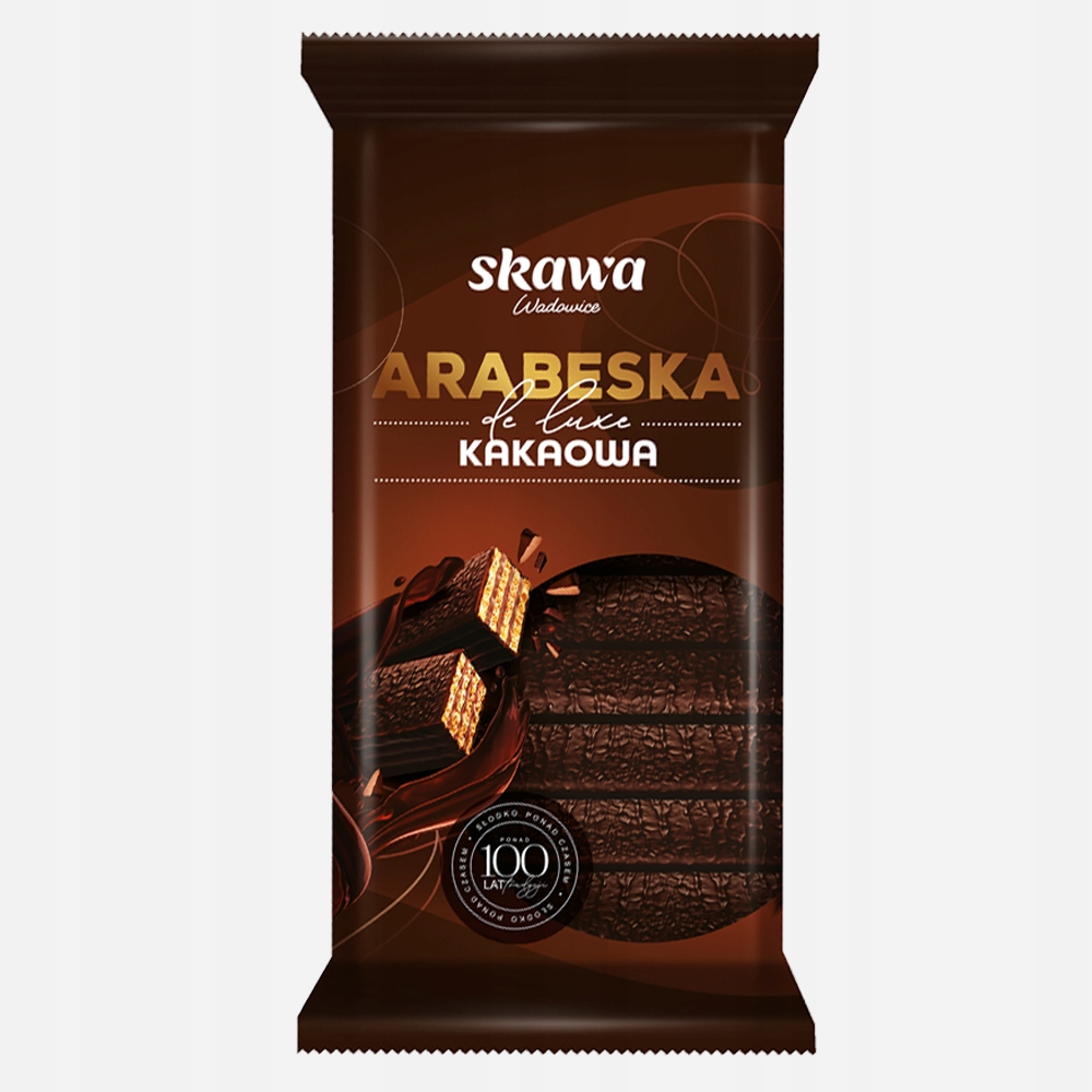 15 Sztuk Skawa Wafelki 190G Arabeska Kakao De Luxe