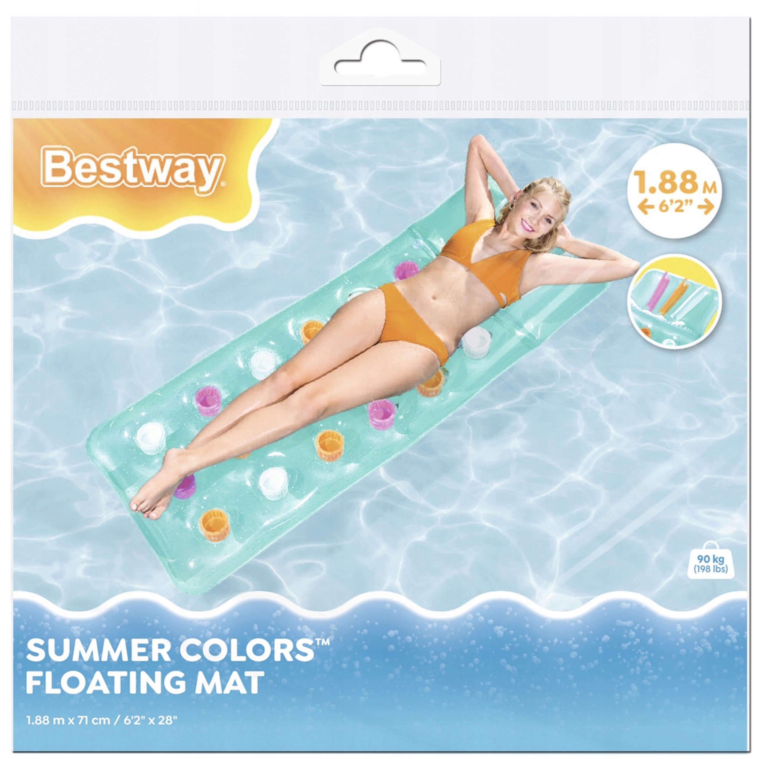 BESTWAY MATERAC DO PŁYWANIA 188 x 71 cm 43014N Bohater brak