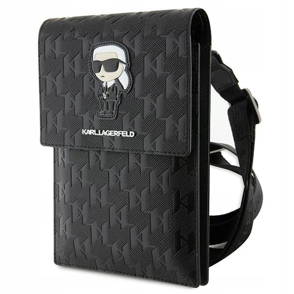Karl Lagerfeld Kabelka Ikonik Saffiano Monogram Klwbsakhpkk