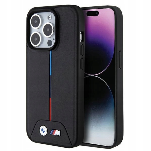 Bmw BMHMP15L22PVTK Kryt na iPhone 15 Pro 6.1" černý/black hardcase Prošívaný Tricolo