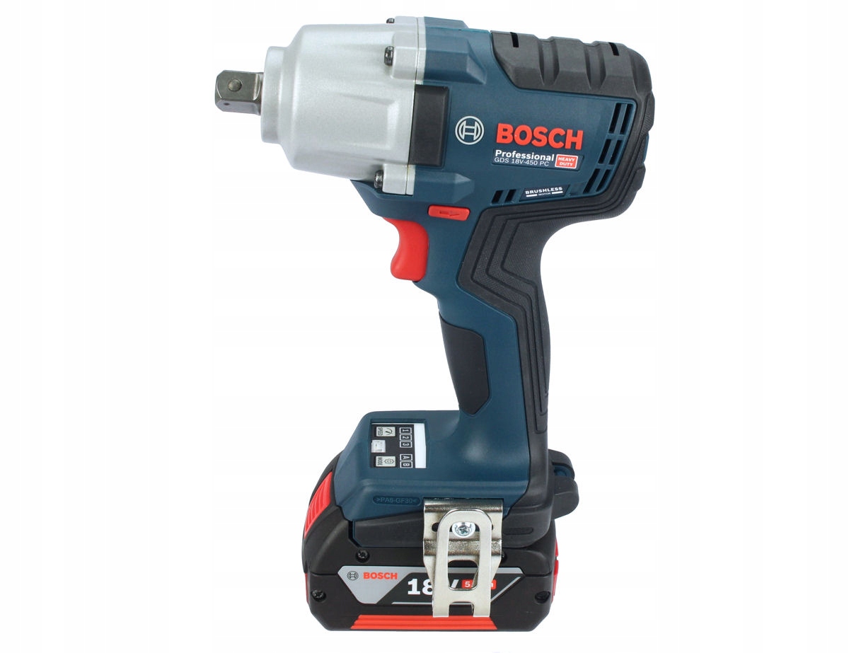 KLUCZ UDAROWY BEZSZCZOTKOWY GDS 18V-450 PC BOSCH 2x5,0Ah L-BOXX Maksymalny moment obrotowy 450 Nm