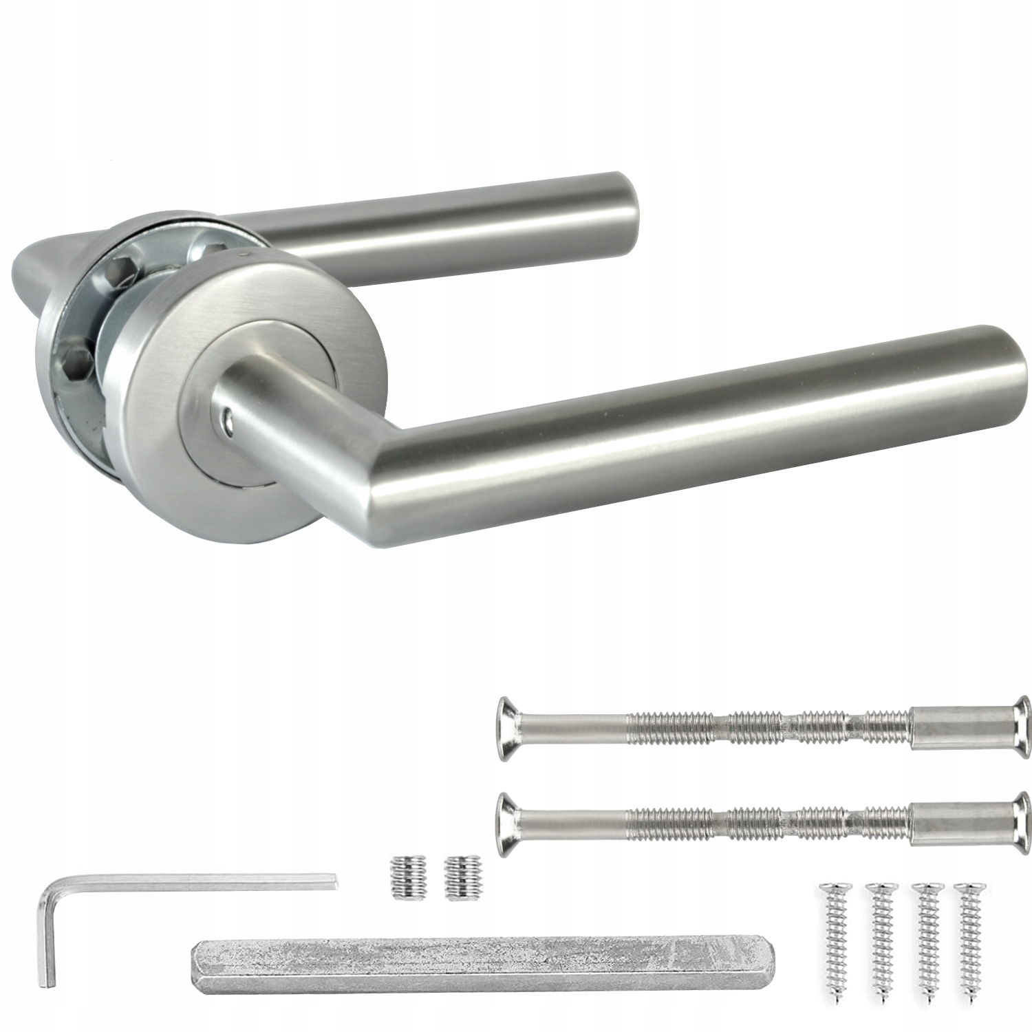 KLAMKA DRZWIOWA BEZPIECZNA INOX STAL NIERDZEWNA