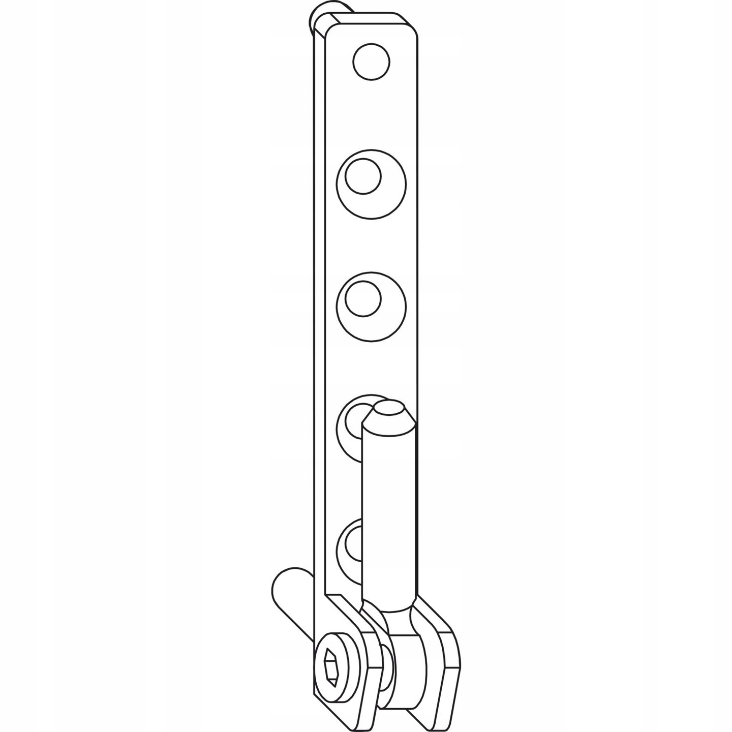 ZAWIAS DOLNY WINKHAUS DO OKNA DRZWI BALKONOWYCH STARSZY TYP BIAŁY Marka Winkhaus