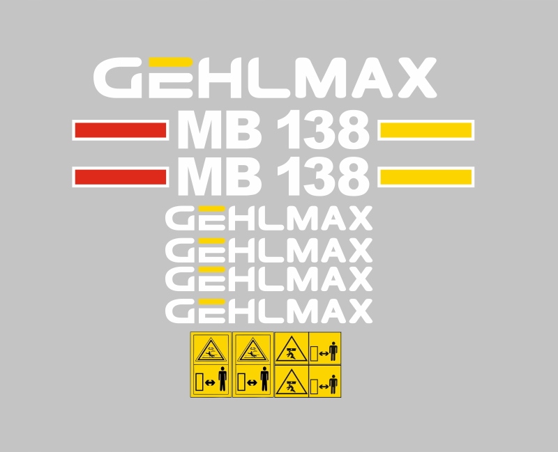 Samolepky samolepka Gehl Max Mb 138