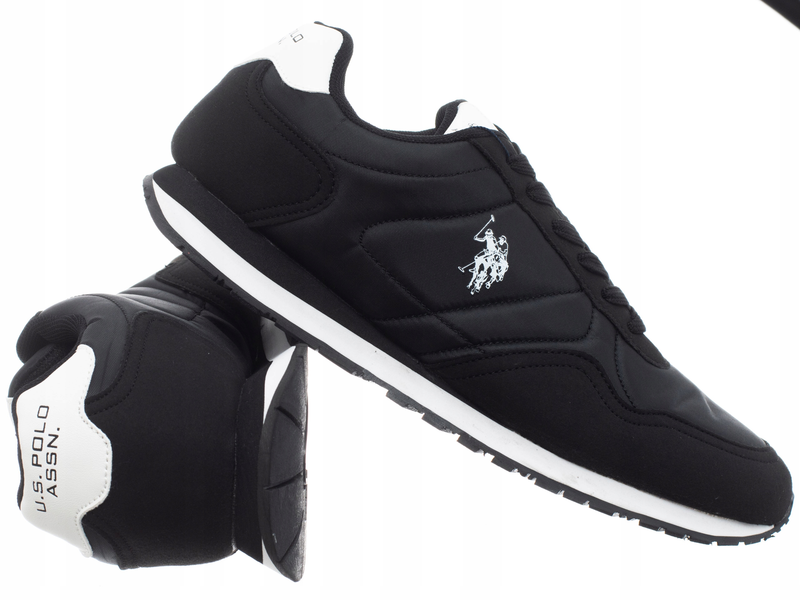 U.s. Polo Assn. Pánské Boty JOY001 lehké sportovní tenisky černé barvy
