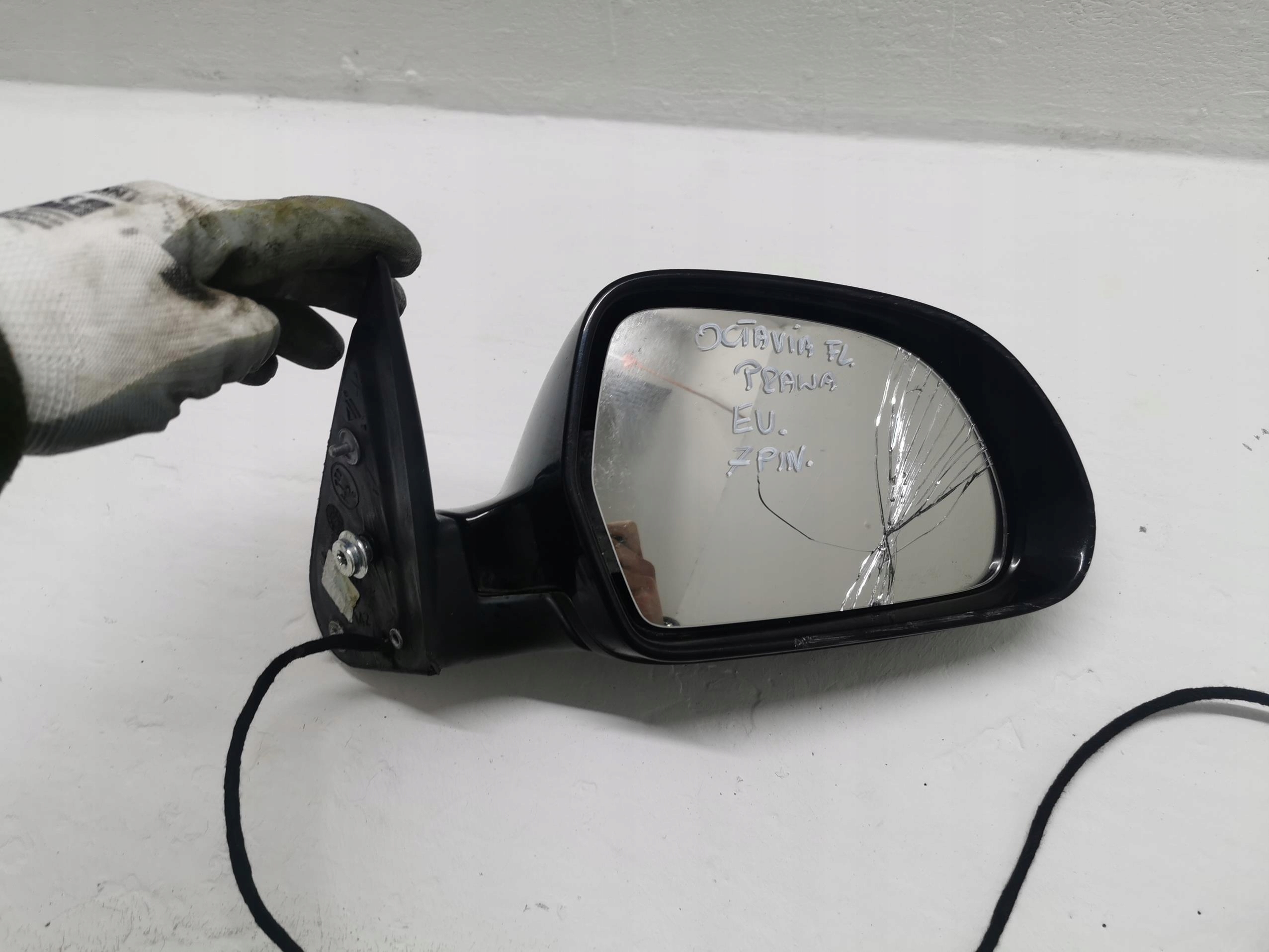 mirror right SKODA OCTAVIA II LIFT 08-13 LF9R EU