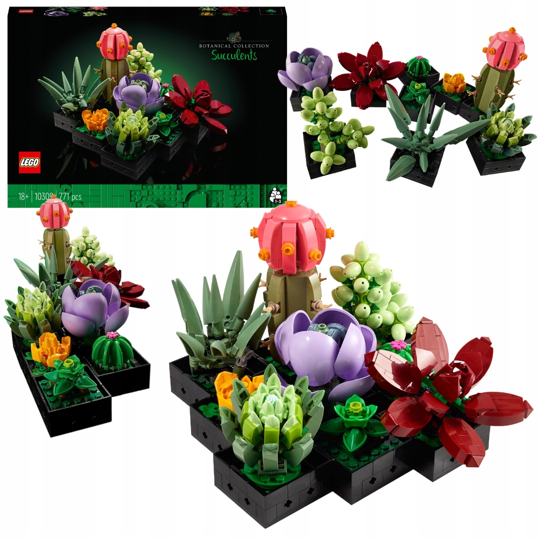 Lego Icons 10309 Sukulenty Květiny Rostliny Dekorace Botanical Colect