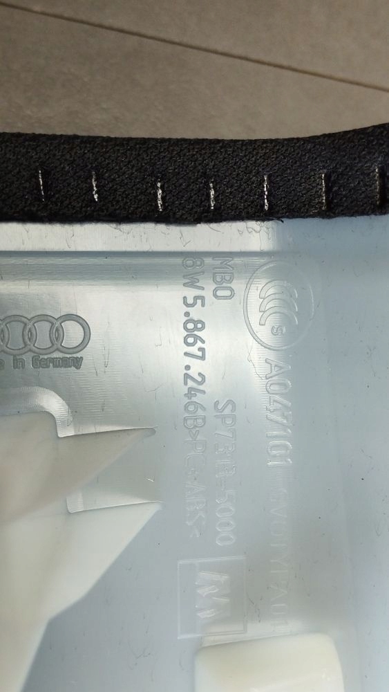 Audi A4 S4 B9 8W cover slupka B upper 8W5867246B