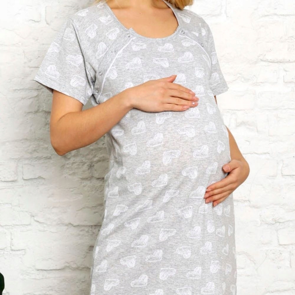 KOSZULA NOCNA DAMSKA CIĄŻOWA DO KARMIENIA BAWEŁNIANA PORODU SZPITALA PIŻAMA Marka Inna marka