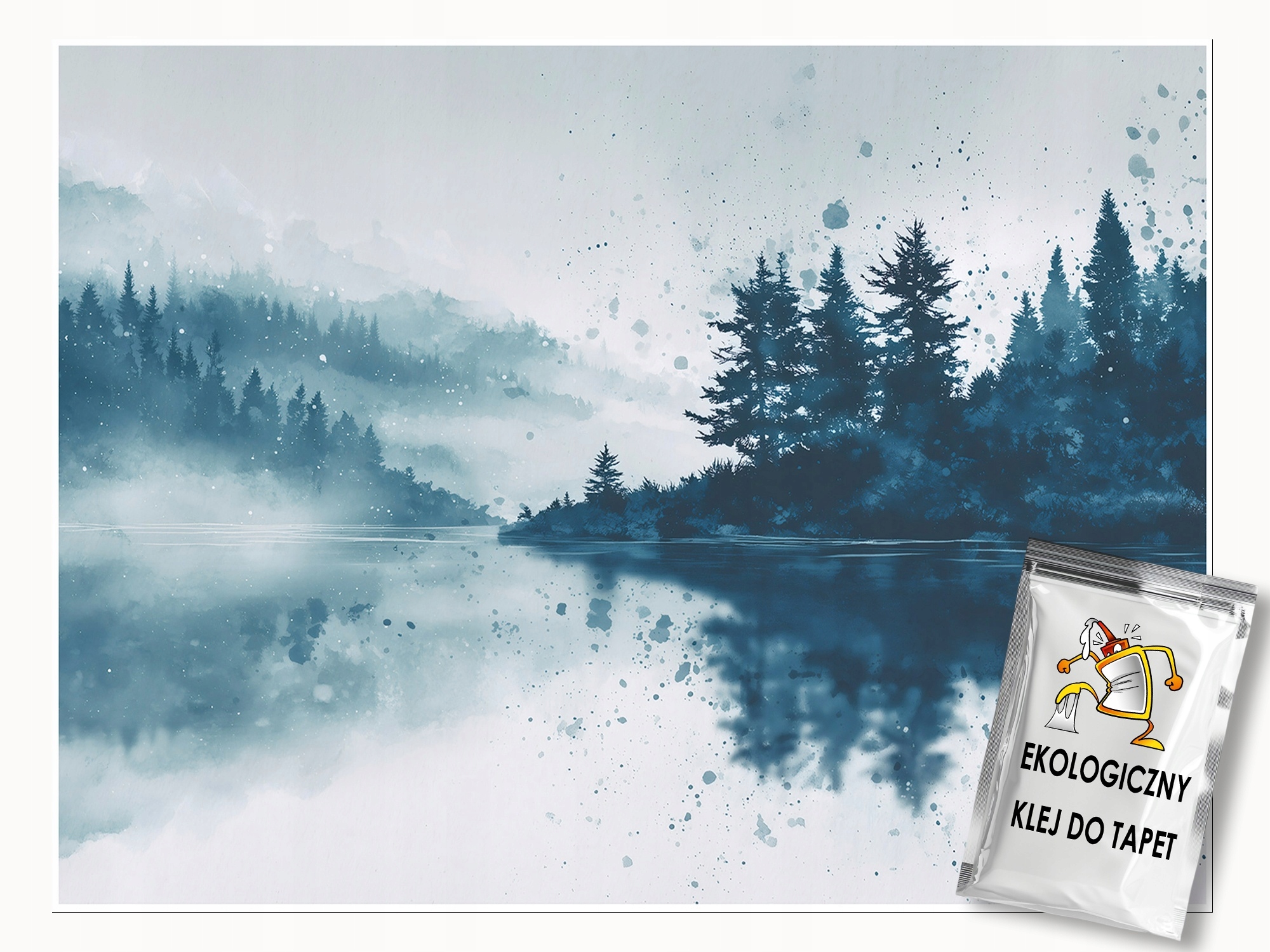 Fototapeta Les Mlha Příroda Jezero Ložnice Obývací Pokoj Tapeta Flizelina 350x250