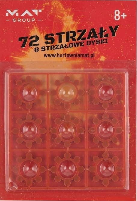 10x KAPISZONY HUKOWE SPŁONKA 8 STRZAŁÓW DO PISTOLETU 720 STRZAŁY PISTOLET EAN (GTIN) 0699973626005