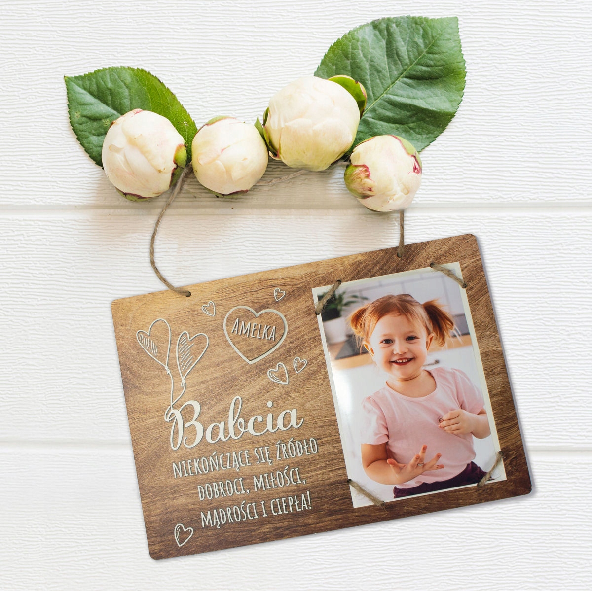 Dzień Babci Dziadka ramka zdjęcie życzenia Grawer Marka Atlango